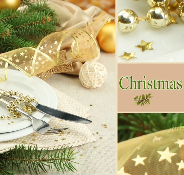 Beautiful Christmas setting — Stock Photo, Image