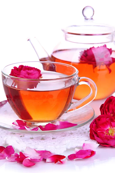 Růže čaj zblízka — Stock fotografie