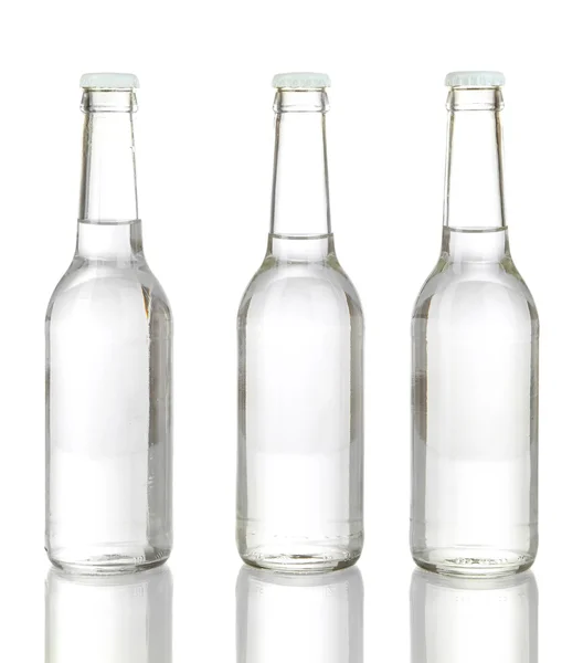 Water bottles isolated on white — Stock Photo, Image