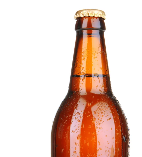 Beer bottle isolated on white — Stock Photo, Image