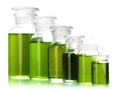 ilaç şişeleri üzerinde beyaz izole