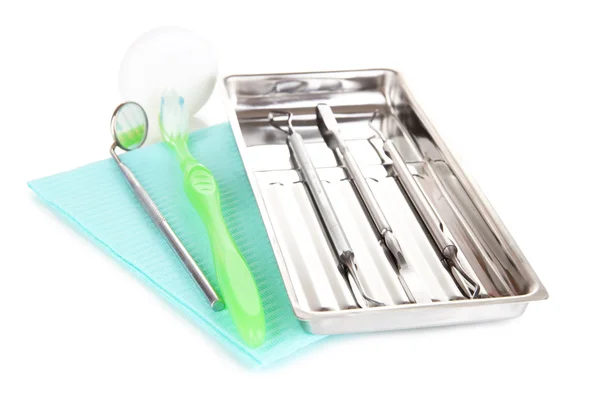 Dentist tools isolated on white — Stock Photo, Image