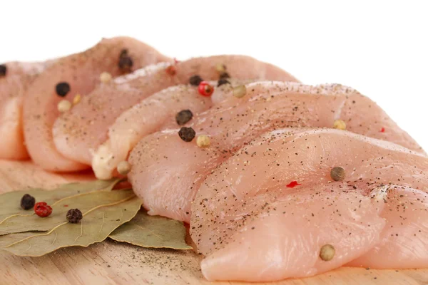 Chicken meat on board close-up — Stock Photo, Image