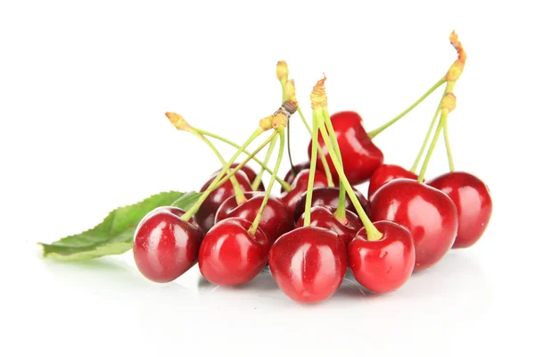 Cherry berries isolated on white — Stock Photo, Image