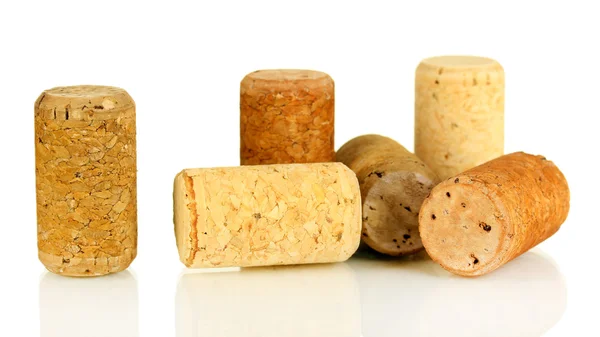 Wine corks isolated on white — Stock Photo, Image