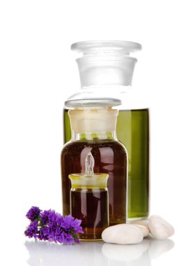 ilaç şişeleri üzerinde beyaz izole