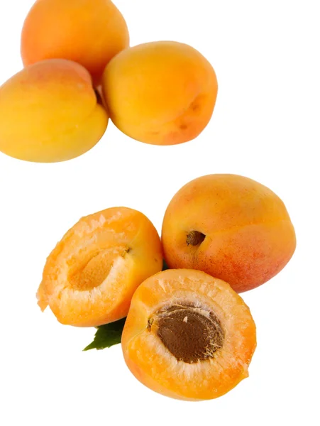 Apricots isolated on white — Stock Photo, Image