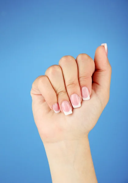 Finger Spelling the Alphabet in American Sign Language (ASL). Letter — Stock Photo, Image