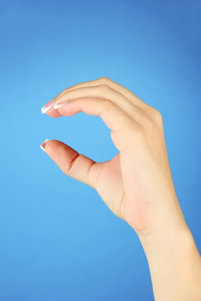 Finger Spelling the Alphabet in American Sign Language (ASL). Carta C — Fotografia de Stock