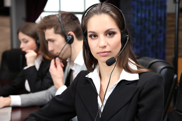 Call center operators at wor