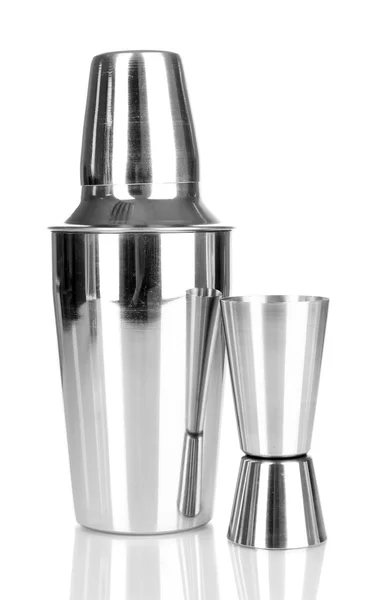 Cocktail shaker isolated on whit — Stock Photo, Image