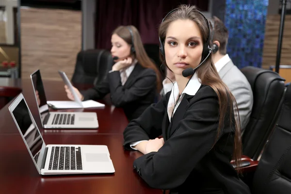 Operadores de call center na Wor — Fotografia de Stock