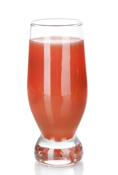 Склянка свіжого соку ізольовано на білому — стокове фото