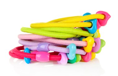 scrunchies beyaz bir arka plan üzerinde izole