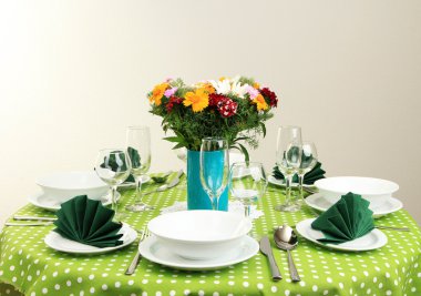 Kahvaltı için güzel Tablo ayarı