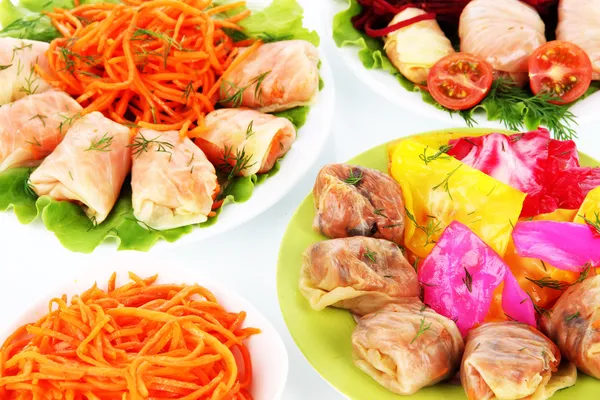 Stuffed cabbage rolls close-up — Stock Photo, Image