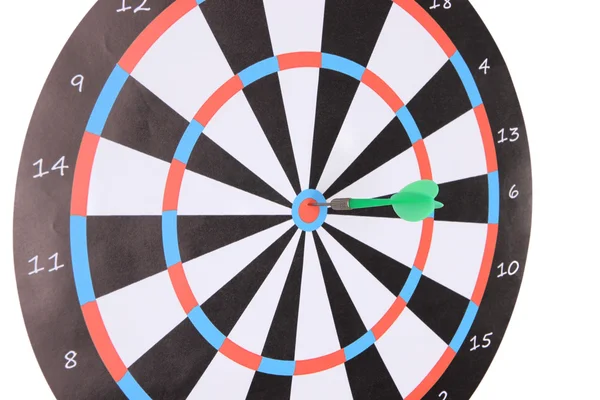 Στόχο με dart close-up — Φωτογραφία Αρχείου