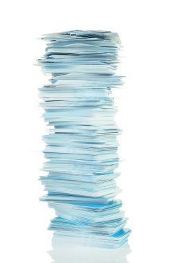 kartvizit, üzerinde beyaz izole