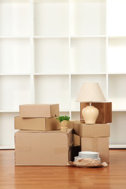 hareketli kutular boş Odaya