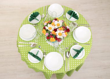 Kahvaltı için güzel Tablo ayarı