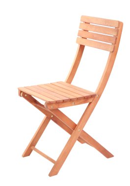 ahşap sandalyeler üzerinde beyaz izole