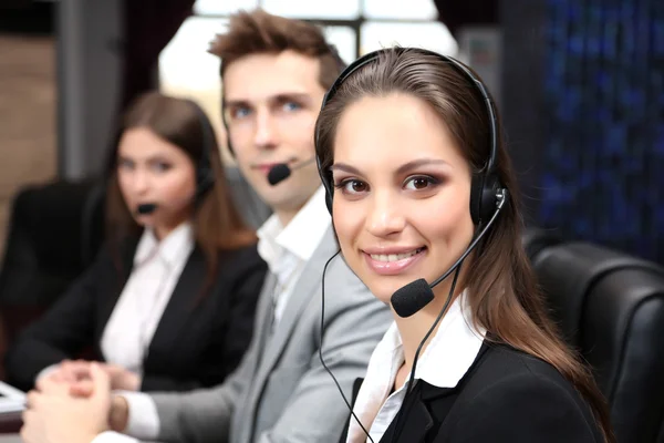 Operadores de call center na Wor — Fotografia de Stock
