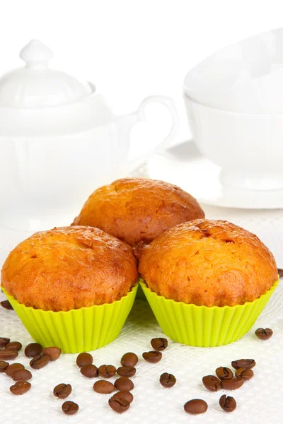 Sweet cupcakes close up — Stock Photo, Image