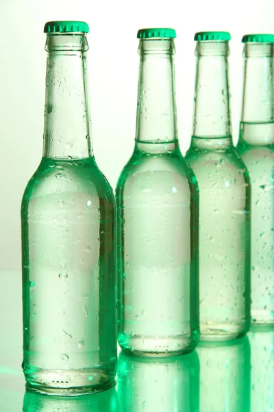 Water bottles close up — Stock Photo, Image