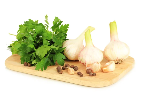 Knoflook geïsoleerd op wit — Stockfoto