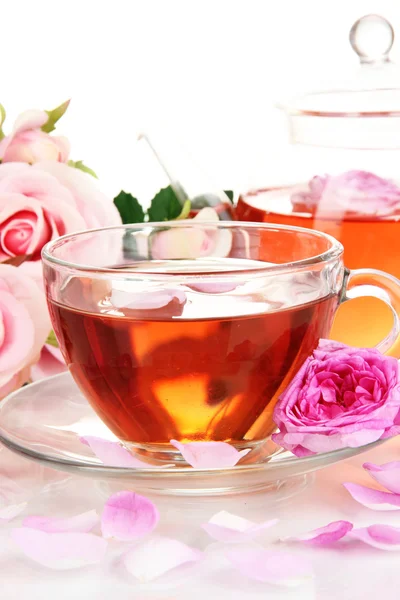 Té rosa de cerca — Foto de Stock