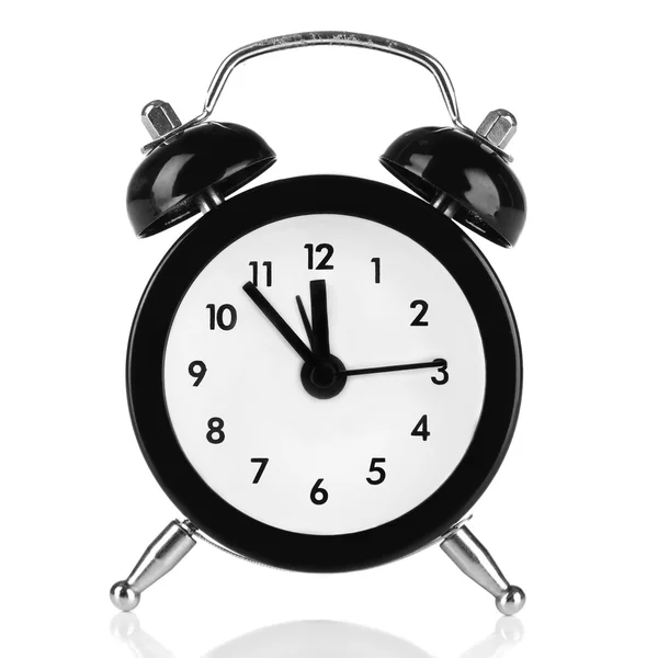 Old style alarm clock isolated on white — Stock Photo, Image