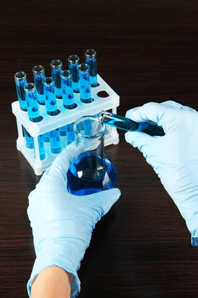 Scientist working at laboratory — Stock Photo, Image