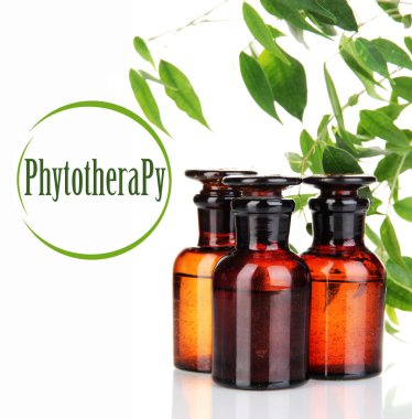 ilaç şişeleri üzerinde beyaz izole