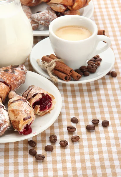 Light tasty breakfast, close up — Stock Photo, Image