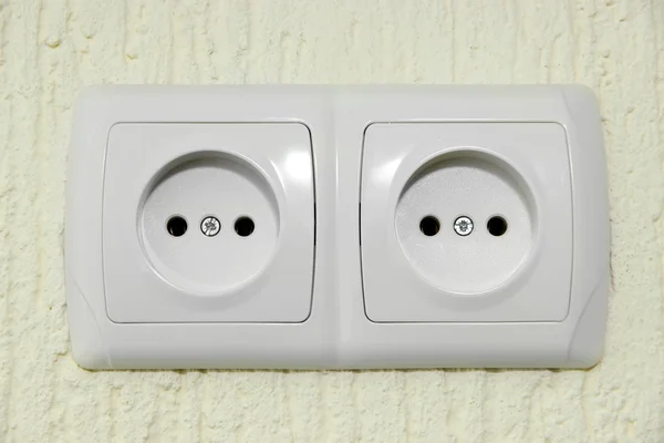 Two sockets on wall — Stock Photo, Image