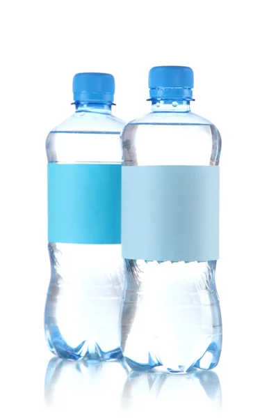 Bottles of water isolated on white — Stock Photo, Image