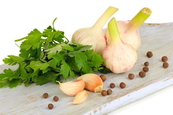 Garlic isolated on white — Stock Photo, Image