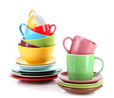 dağlar üzerinde beyaz renkli yemekleri izole