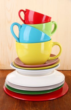 dağ ahşap arka plan üzerinde renkli yemekleri