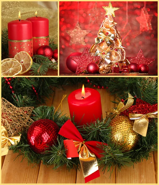 Christmas Holiday Collage — Stockfoto