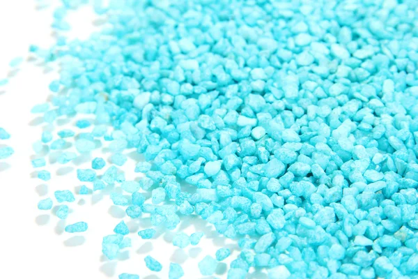 Blue crystals of sea salt close up — Stock Photo, Image