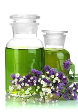 ilaç şişeleri üzerinde beyaz izole