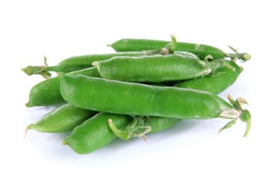 beyaz izole tatlı yeşil bezelye