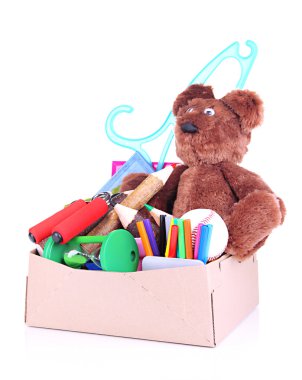 kişisel mülkiyet üzerinde beyaz izole karton