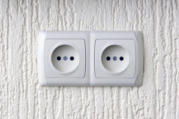 Two sockets on wall — Stock Photo, Image