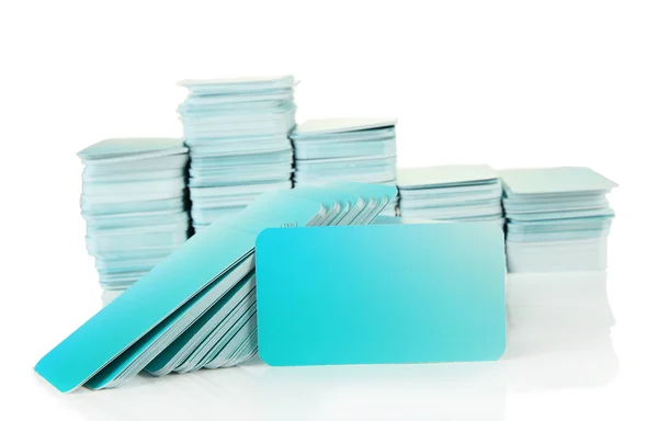 Επαγγελματικές κάρτες, που απομονώνονται σε λευκό — Φωτογραφία Αρχείου