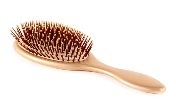 Escova de cabelo isolada em branco — Fotografia de Stock