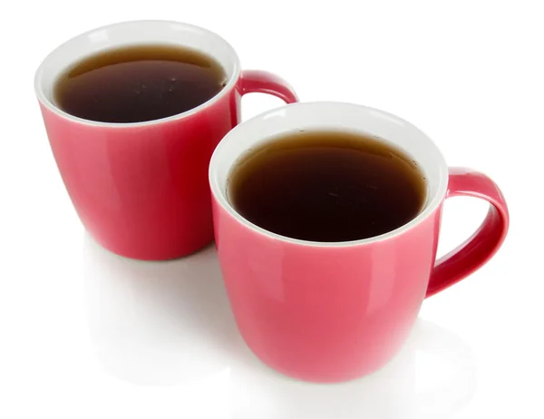 Tazas de té aisladas en blanco — Foto de Stock