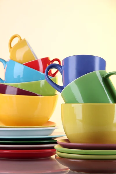 Mountains colorful dishes close-up — Stock Photo, Image