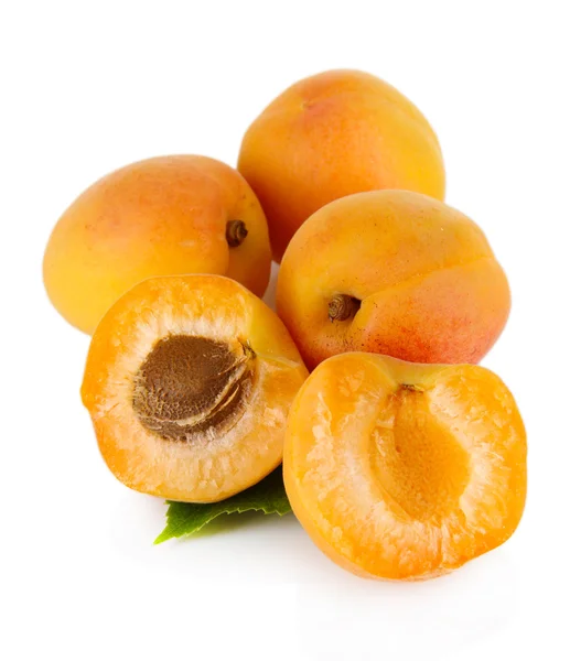 Apricots isolated on white — Stock Photo, Image